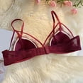 thumbnail image 4 of Timegard Bras for Women Lace Mesh Wireless Adjustable Strap V-Neck Summer Comfort See Through Bralettes, 4 of 4