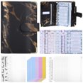 thumbnail image 1 of 1 Set Budget Planner Binder Money Saving Binder Financial Planner File Organizer A6, 1 of 6