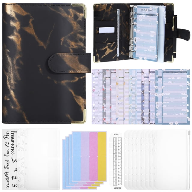 1 Set Budget Planner Binder Money Saving Binder Financial Planner File Organizer A6