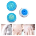 thumbnail image 4 of HILABEE 3 Pieces Facial Brush Heads Set, Wash Face Massaging Head Facial Exfoliator Head Blue, 4 of 8