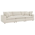thumbnail image 2 of Modway Commix 3 Piece Down Filled Overstuffed Sectional Sofa Set in Light Beige, 2 of 10