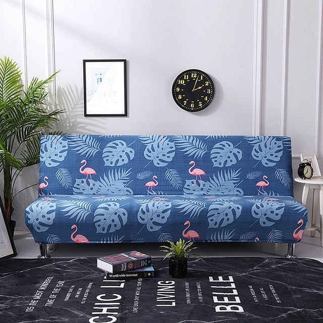 CHOK 2024 Futon Slipcover Armless Sofa Cover Stretch Sofa Bed Slipcover Protector Elastic