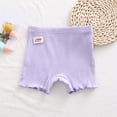 thumbnail image 1 of MKOSPLRT Ribbit Knit Shorts for Toddler Girl High Waist Stretch Shorts Basic Solid Color Summer Shorts Cute Lettuce Leggings for 2-10Y, 1 of 5
