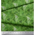 thumbnail image 2 of Soimoi Green Heavy Canvas Fabric Facets Triangle Geometric Decor Fabric Printed Yard 58 Inch Wide, 2 of 3