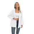 thumbnail image 3 of Liquidation! Veste Fine de Printemps pour Femmes Mode Veste Imperméable Coupe-Vent Extérieur Noir 2TG, 3 of 10