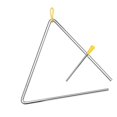 thumbnail image 3 of Musical Steel Triangle Percussion Instrument with Striker and Mallet Holder Gift for Kids to Learn and Enjoy Fun, 3 of 7