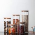 thumbnail image 4 of CHUANK Sealed Canisters Glass Jar Airtight Jar Sugar Jar Container for Coffee Flour Container Glass Containers, 4 of 6