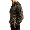thumbnail image 1 of MAWCLOS Mens Pullover Camouflage Sweatshirt Drawstring Hoodies Fleece Fall Long Sleeve Hooded Tops Army Green M, 1 of 6