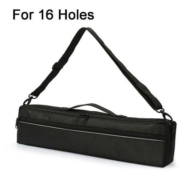 Soft lining 1617 Holes Flute Bag Padded Concert with Adjustable Shoulder Strap