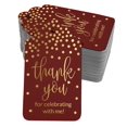 thumbnail image 1 of Inkdotpot Gold Foil Paper Hang Tags Thank You For Celebrating With Me Birthday Favor Tags 50 Pieces, 1 of 1