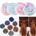 thumbnail image 3 of CSChome Corde à Cheveux en Spirale pour Queue de Cheval Style Ethnique Imprimé Rétro Dreadlocks Attache-Cheveux Fait Main Fil de Fer Flexible Incrusté Support de Queue de Cheval Flexible Accessoires pour Cheveux, 3 of 6