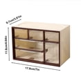thumbnail image 3 of Meitianfacai Boîte de Rangement de Bureau à Tiroirs Armoire à Bijoux à Cloisons Petite Boîte de Rangement Boîte de Rangement de Bureau à Tiroirs Armoire à Bijoux à Cloisons Petite Boîte de Rangement, 3 of 7