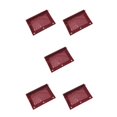 thumbnail image 2 of Decodeary Durable Pouch For Organizing Documents In Office Portable Zippered Pouch Wine Red 5Set, 2 of 6
