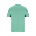 thumbnail image 4 of Chemises pour Hommes, Mode Décontractée Col en V Manches Pull Respirant Chemise Blouse Hauts, 4 of 5