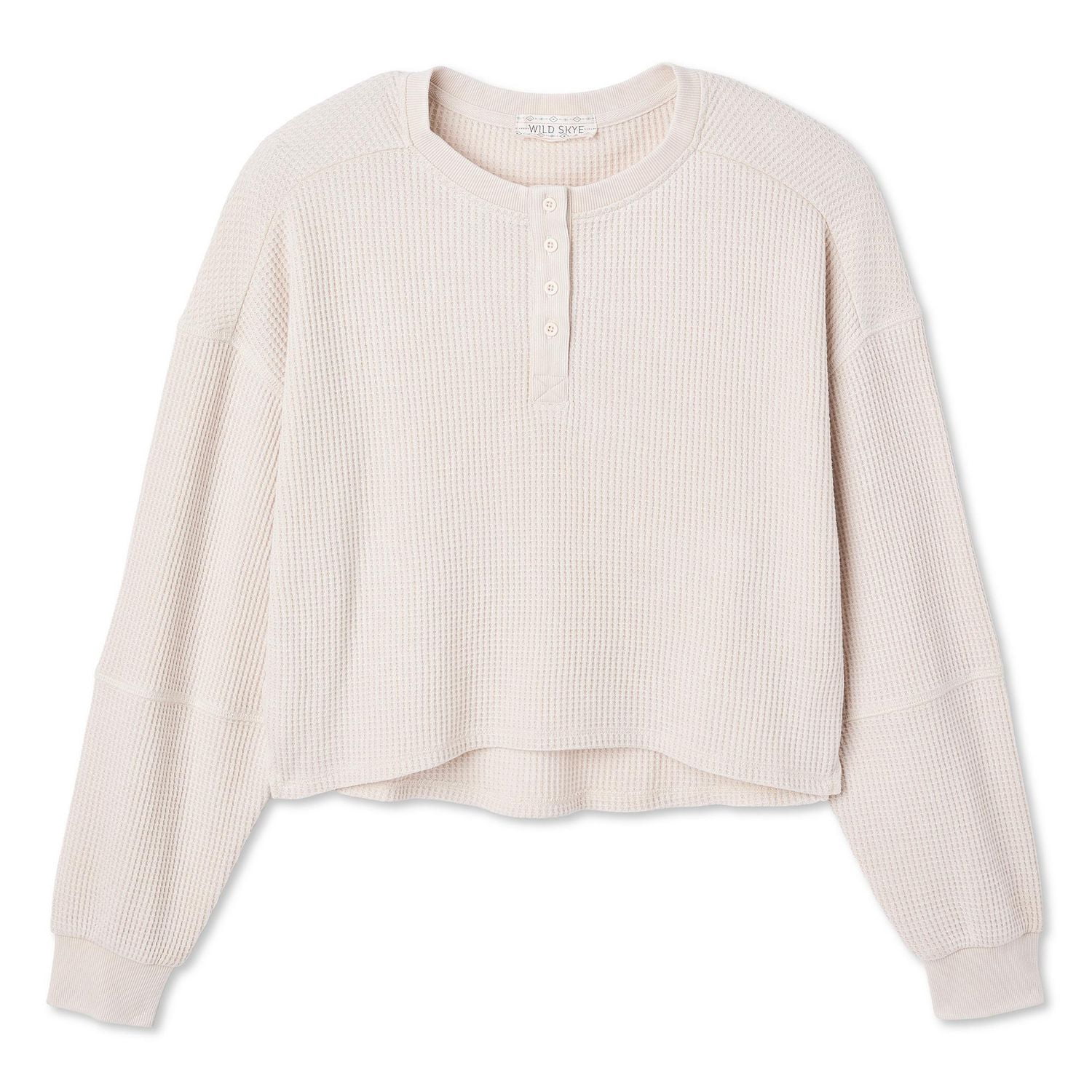 Wild Skye Women's Long-Sleeve Henley T-Shirt