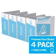 Davis Group, Easyview Premium, D Ring, Customizable, View Binder, 4 Pack, 5"