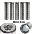 thumbnail image 1 of MYG 1/2/5pcs 35mm 45mm Kitchen Sink Basket Strainer Waste Threaded Screw Connector, 1 of 4
