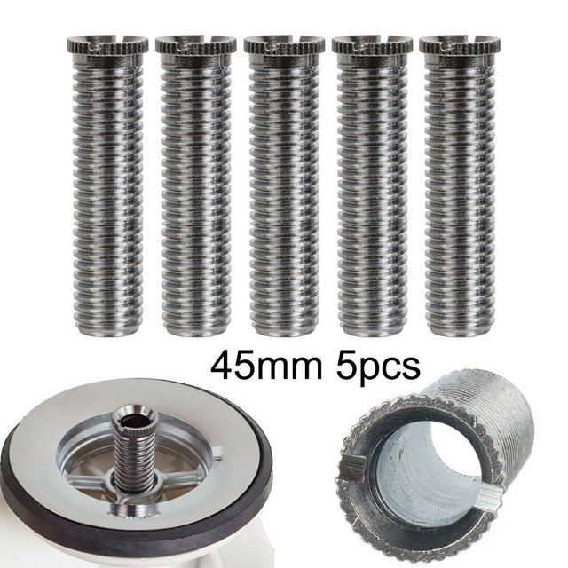 MYG 1/2/5pcs 35mm 45mm Kitchen Sink Basket Strainer Waste Threaded Screw Connector