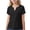 Noir, variante sur Feancey T-Shirts d'Été pour Tout-Petites Filles Col en V Fendu Manches Courtes Hauts Couleur Unie T-Shirt Décontracté Coupe Ample T-Shirts Décontractés Soldes de Vacances Liquidation Bleu 3 Ans