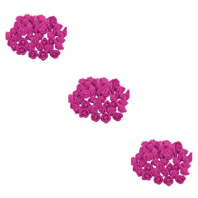 Transemion 500pieces Wreath Wedding House Decor Lasting Impression With These Exquisite rose red 3Set