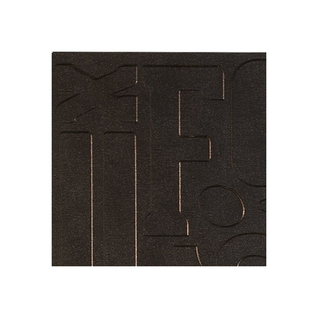 Fasade Alphabet Smoked Pewter Wall Panel Sample 12" x 12"