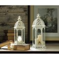 thumbnail image 3 of Home Locomotion 849179027049 Graceful Distressed Lantern, White - Small, 3 of 3