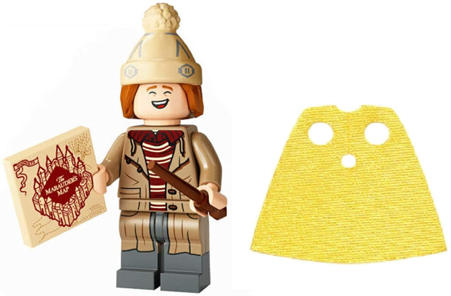 LEGO Harry Potter Series 2 George Weasley with Marauder’s Map and Extra Short Yellow Cape