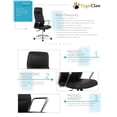 thumbnail image 3 of TygerClaw High Back Microfiber PU Office Chair, 3 of 3