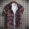 thumbnail image 3 of Cameland Chemise Décontractée à Manches Courtes pour Homme Style Hawaïen de Vacances Blouse T-Shirt, 3 of 9