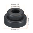 thumbnail image 2 of Unique Bargains Refrigeration Compressor Rubber Mounting Feet, 8 Pack Foot Mount Anti Vibration Pad Replacement, Black, 2 of 5