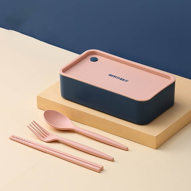 Dvkptbk Lunch Box Portable Lunch Box, Separated Lunch Box, Microwaveable Fresh-Keeping Box Camping Essentials