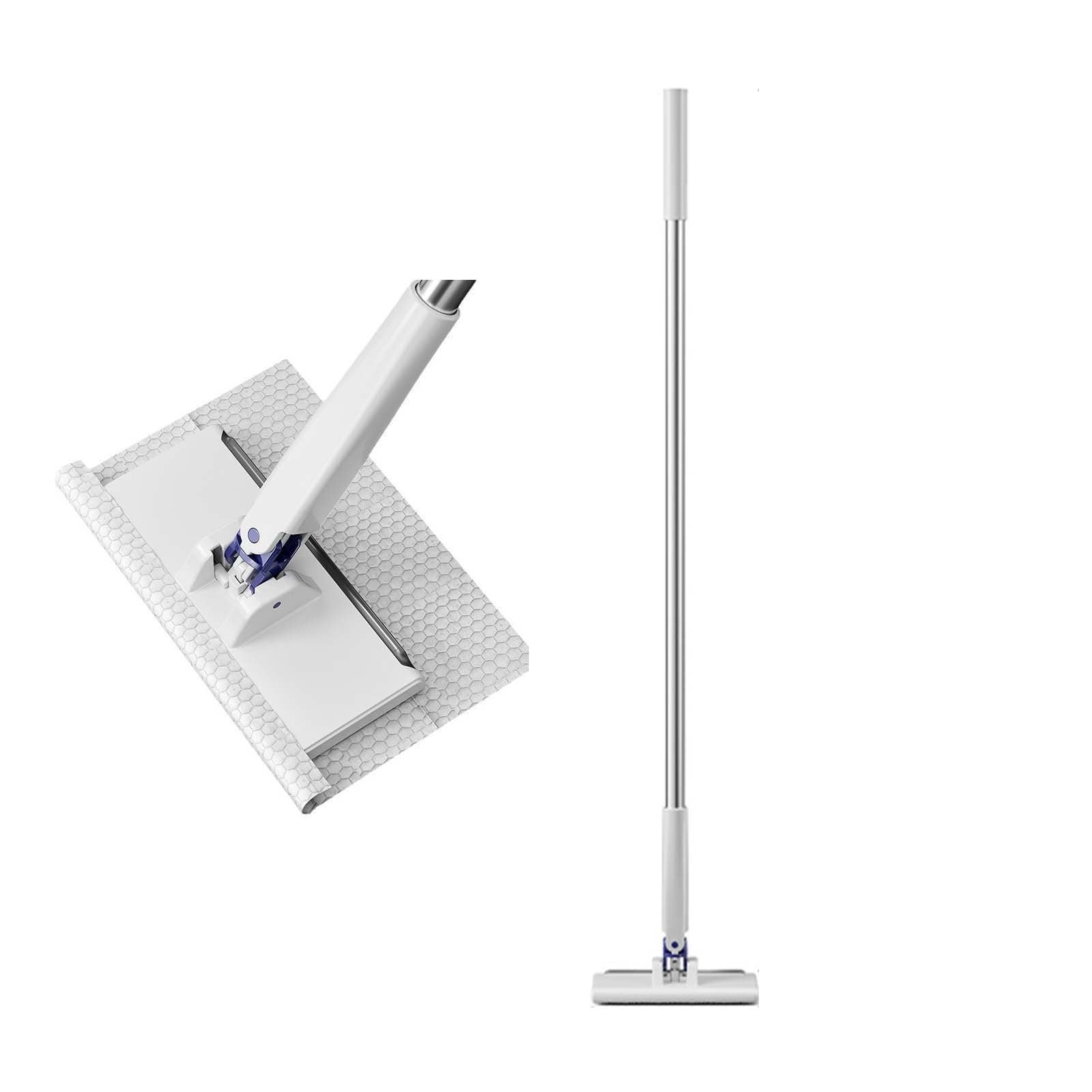 FcBaudy Convenient Cloth Changing Mini Mop With Hands-Free Cloth Release Zeros Touch Snap Grip Mini Mops For Wet And Dry Cleaning Lightweight Snap For Corners a mop