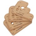 thumbnail image 2 of 4Pcs Acrylic Template, Leather Craft Template, Kraft Paper Strong DIY Leather Craft Cutting Leather For Craft DIY, 2 of 8