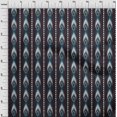 thumbnail image 3 of oneOone Silk Tabby Fabric Stripe & Geometric Ikat Printed Craft Fabric BTY 42 Inch Wide, 3 of 4