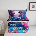 thumbnail image 4 of Erosebridal Ensemble de Couette Simple Axolotl Adorable pour Filles, Rose Bleu Marine, 2 Pcs, 4 of 6