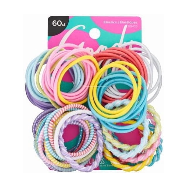 Goody Kids Ouchless Styling Essentials Hair Elastics - Assorted - 60 Ct