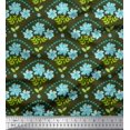 thumbnail image 1 of Soimoi Poly Georgette Fabric Leaves,Floral & Scale Geometric Fabric Prints By Yard 42 Inch Wide, 1 of 1