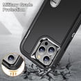 thumbnail image 2 of Supershield Étui avec Béquille pour iPhone 15 Pro Max Defender, Triple 3 Couches Antichoc Robuste Defender Étui Rigide pour iPhone 15 Pro Max - Noir, 2 of 3
