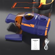 Dvkptbk Vacuum Cleaner Desktop Vacuum Cleaner USB Charging Night Light Handheld Desktop Cleaner Rubber Mini Keyboard Car Accessories