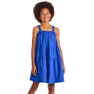 George Girls' Strappy Tiered Dress
