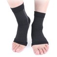 thumbnail image 4 of 1 Pair Compression Ankle Supports Nylon Compression toe compression sock Open Toe Socks Leg Calf Ankle Sleeve Brace, S/M, 4 of 9