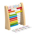 thumbnail image 1 of lionlar Add Subtract Abacus Ten Frame Set with Number Cards Educational Counting Toy for with cards, 1 of 9