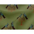 thumbnail image 4 of oneOone Viscose Jersey Fabric Bird & Tree Block Print Fabric BTY 60 Inch Wide, 4 of 5