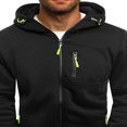 thumbnail image 4 of Mens Long Sleeve Zip Up Hoodie Jacket Sweatshirt, 4 of 6
