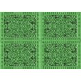 thumbnail image 1 of Ahgly Tapis Rectangulaire Lavable en Machine Intérieur Transitionnel Vert Néon, 5 Pieds x 8 Pieds, 1 of 7