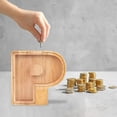 thumbnail image 5 of WRKEKC Clearance Personalized Wooden Name Money Box Wooden Deposit Box Twenty Six English Letters, 5 of 5