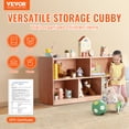 thumbnail image 2 of VEVOR Cubby Mobile Tray Storage Cabinet, 5-Compartment Cubby Storage Shelf, Cubby Storage Cabinet 2-shelf, Classroom Cubbies, 2 of 9