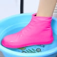 thumbnail image 1 of Birdeem Waterproof Shoe Covers Slip Resistant, Reusable Outdoor Rain Boot Protectors with Silicone Grip, Thickened Design for All Weather Activities, Size L, 1 of 9