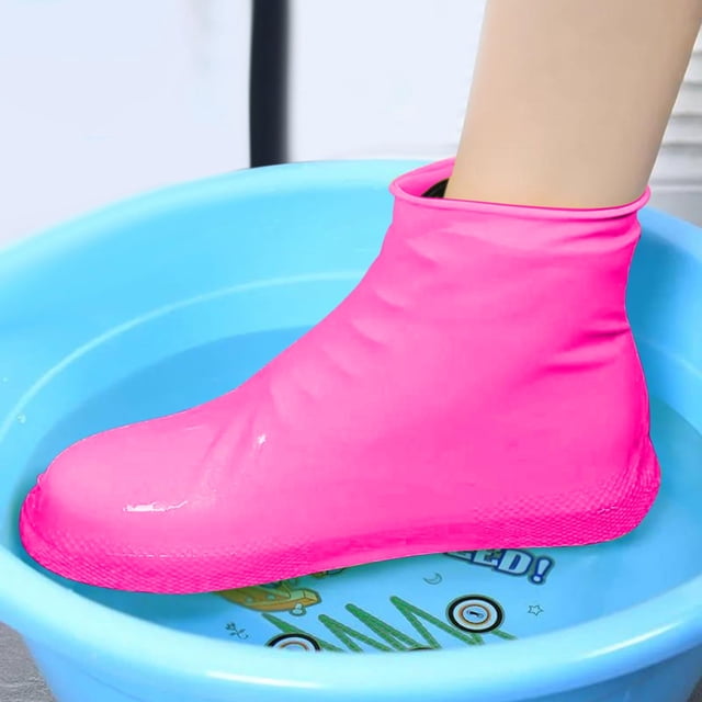 Birdeem Waterproof Shoe Covers Slip Resistant, Reusable Outdoor Rain Boot Protectors with Silicone Grip, Thickened Design for All Weather Activities, Size L