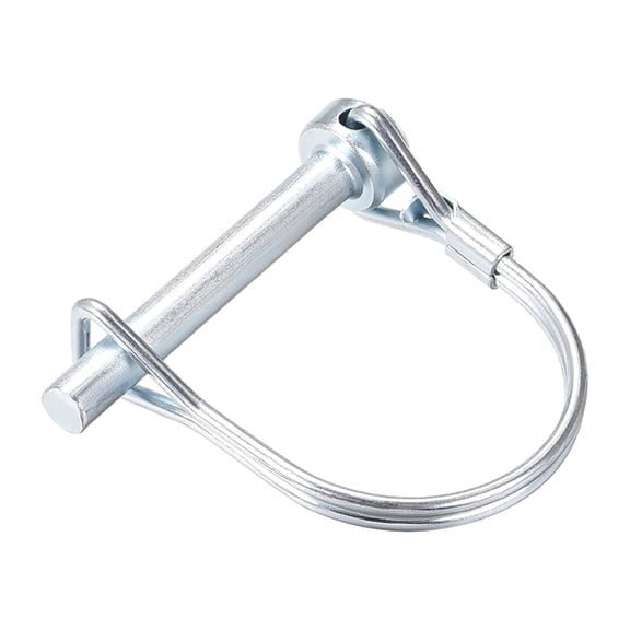 Unique Bargains Goupille de Verrouillage d'Arbre 6 mm x 45 mm Goupille d'Attelage pour Remorques Agricoles, Chariots, Pelouse, Jardin en Arche
